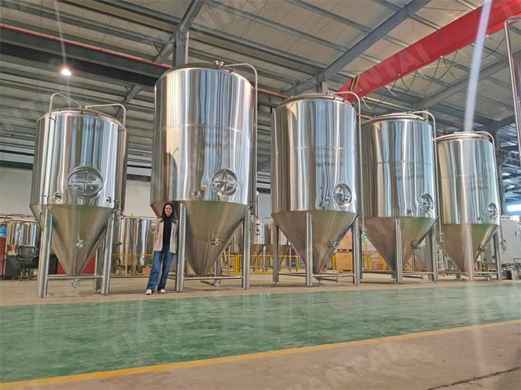 Tiantai Brewery Customized 80BBL Beer Conical Fermentat